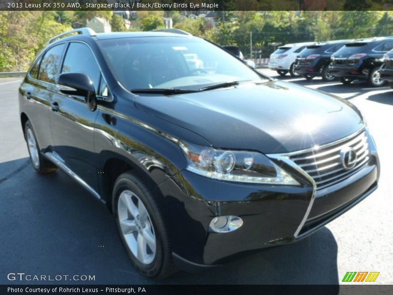 Stargazer Black / Black/Ebony Birds Eye Maple 2013 Lexus RX 350 AWD