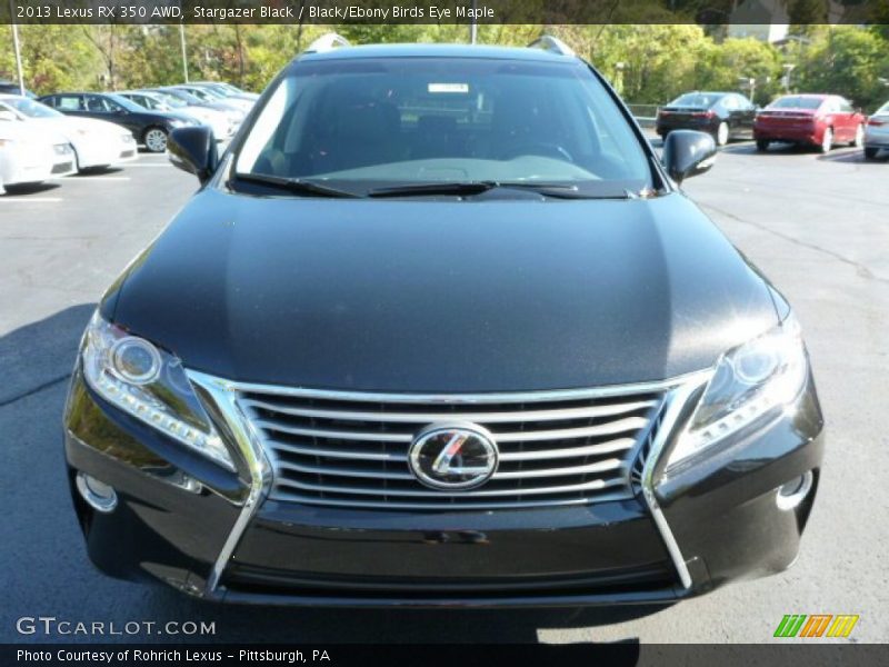 Stargazer Black / Black/Ebony Birds Eye Maple 2013 Lexus RX 350 AWD