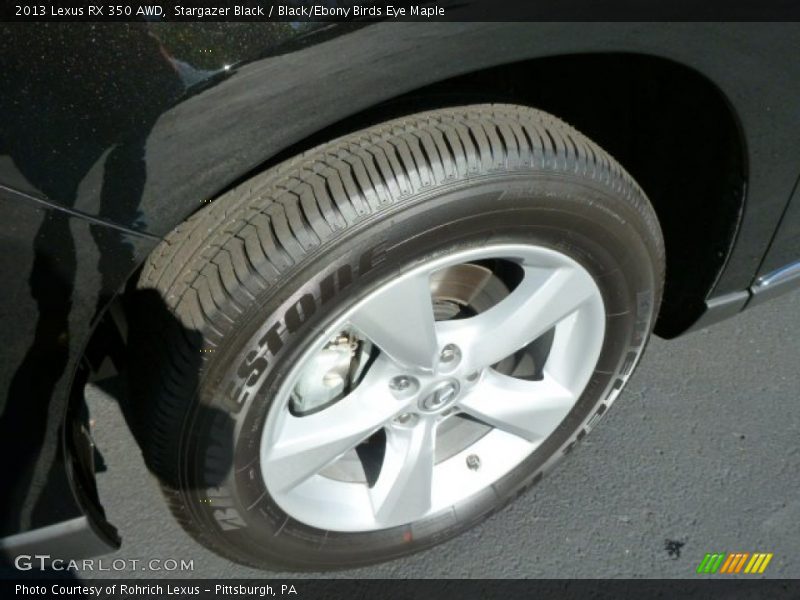 Stargazer Black / Black/Ebony Birds Eye Maple 2013 Lexus RX 350 AWD