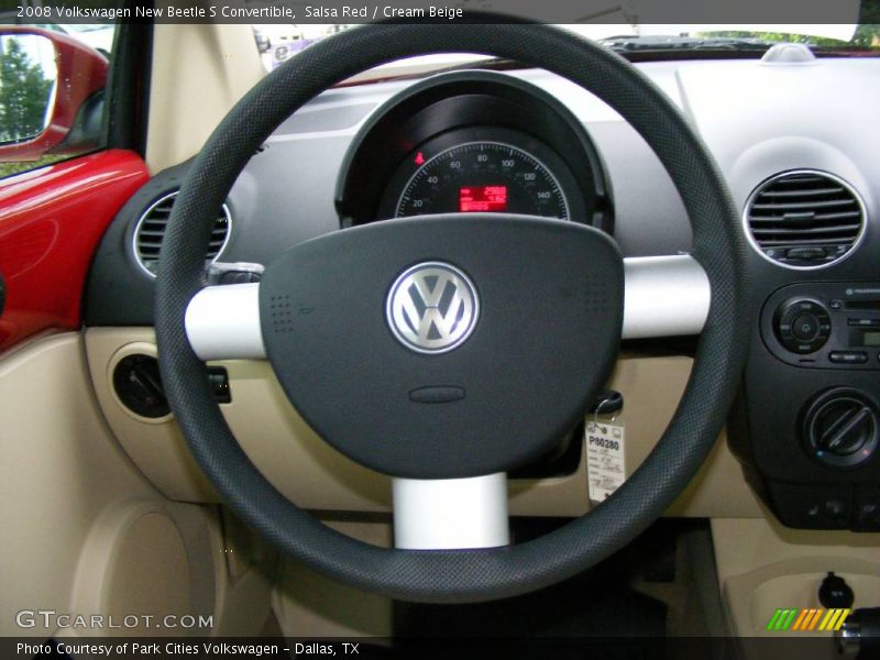Salsa Red / Cream Beige 2008 Volkswagen New Beetle S Convertible