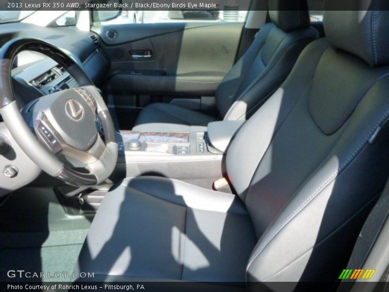 Stargazer Black / Black/Ebony Birds Eye Maple 2013 Lexus RX 350 AWD