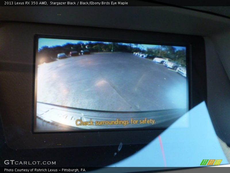 Stargazer Black / Black/Ebony Birds Eye Maple 2013 Lexus RX 350 AWD