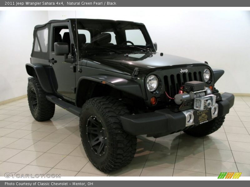 Natural Green Pearl / Black 2011 Jeep Wrangler Sahara 4x4