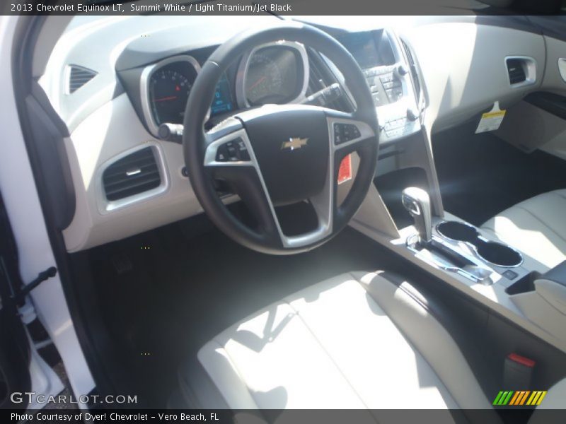 Summit White / Light Titanium/Jet Black 2013 Chevrolet Equinox LT