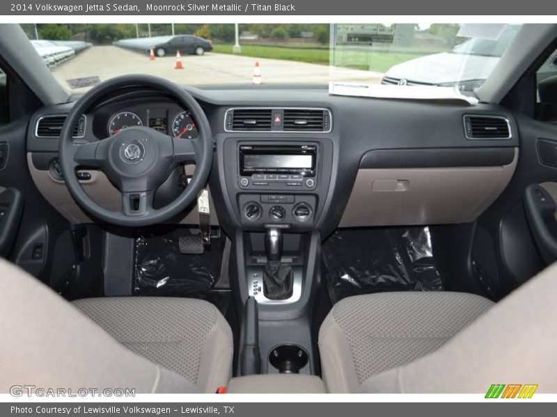 Moonrock Silver Metallic / Titan Black 2014 Volkswagen Jetta S Sedan