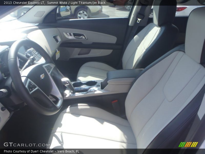 Summit White / Light Titanium/Jet Black 2013 Chevrolet Equinox LT