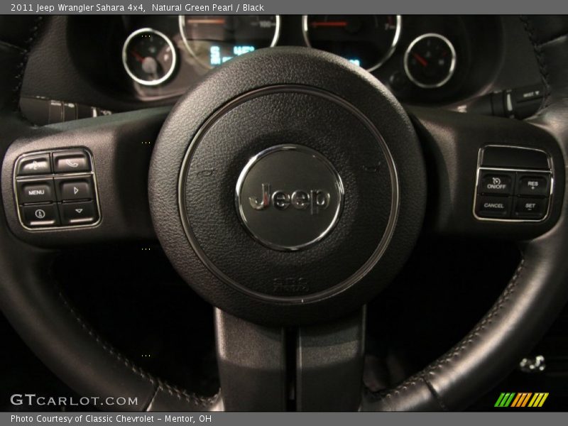 Natural Green Pearl / Black 2011 Jeep Wrangler Sahara 4x4