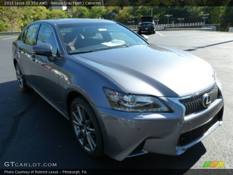 Nebula Gray Pearl / Cabernet 2013 Lexus GS 350 AWD