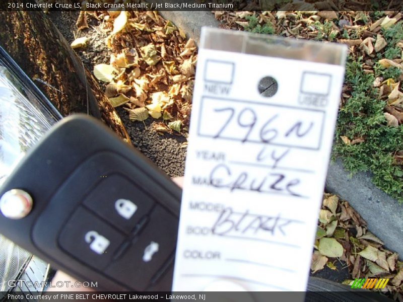 Black Granite Metallic / Jet Black/Medium Titanium 2014 Chevrolet Cruze LS