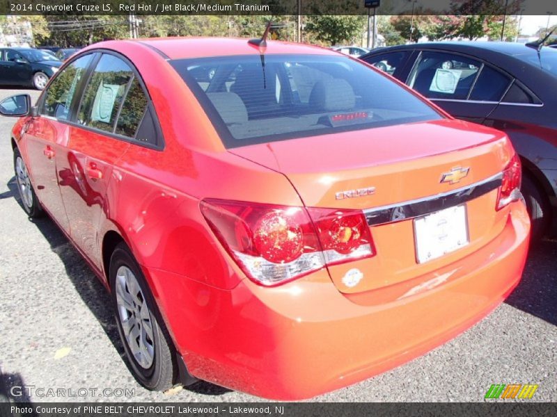 Red Hot / Jet Black/Medium Titanium 2014 Chevrolet Cruze LS