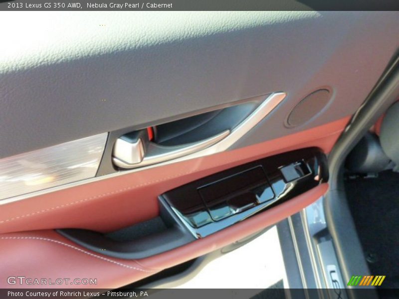 Nebula Gray Pearl / Cabernet 2013 Lexus GS 350 AWD