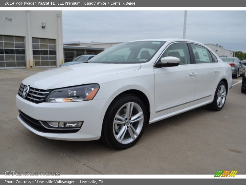 Candy White / Cornsilk Beige 2014 Volkswagen Passat TDI SEL Premium