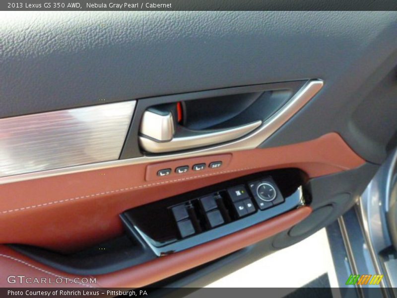 Nebula Gray Pearl / Cabernet 2013 Lexus GS 350 AWD