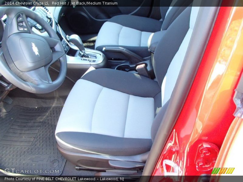 Red Hot / Jet Black/Medium Titanium 2014 Chevrolet Cruze LS
