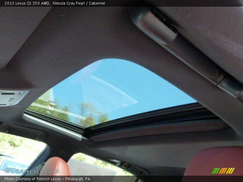 Nebula Gray Pearl / Cabernet 2013 Lexus GS 350 AWD