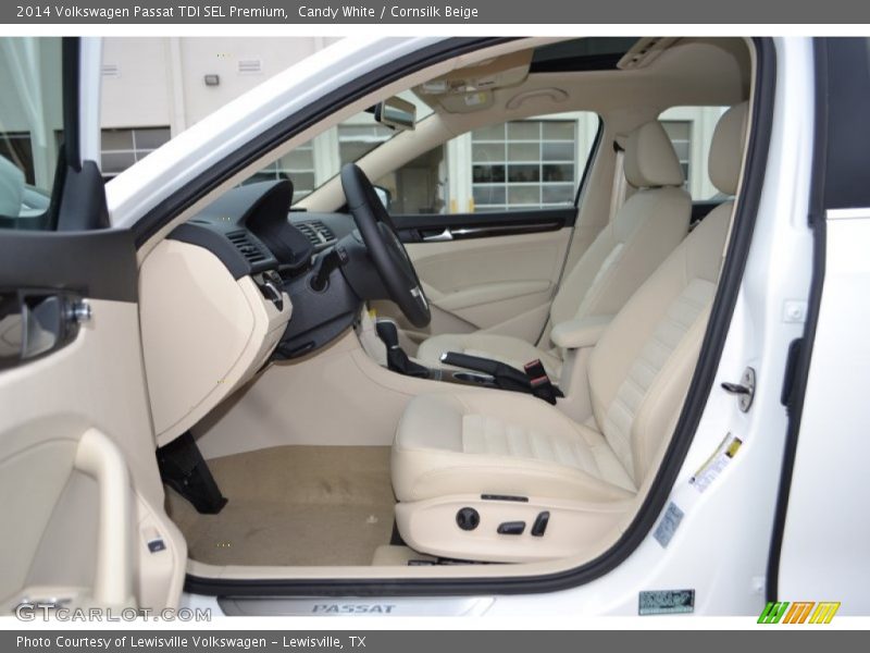 Candy White / Cornsilk Beige 2014 Volkswagen Passat TDI SEL Premium