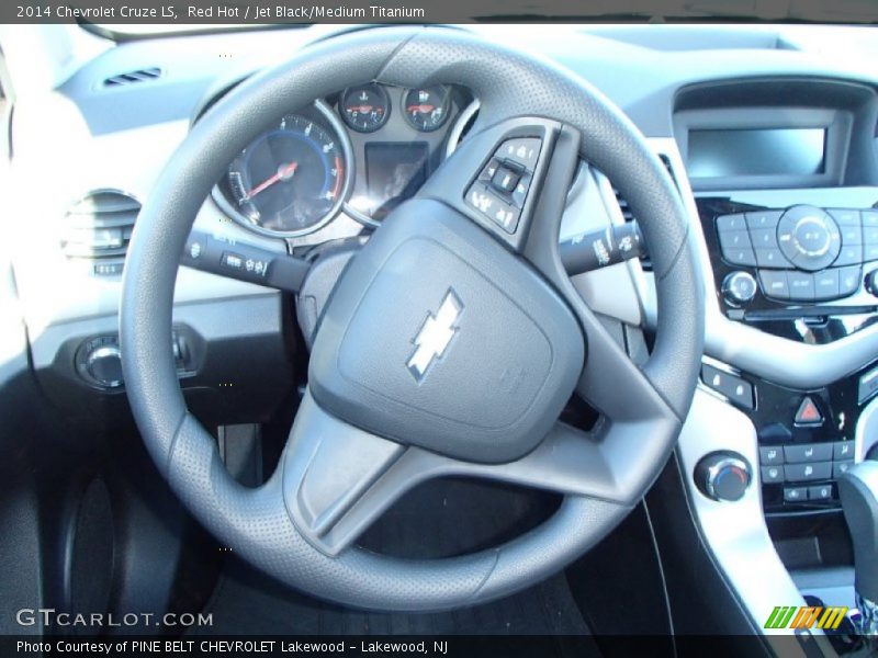 Red Hot / Jet Black/Medium Titanium 2014 Chevrolet Cruze LS