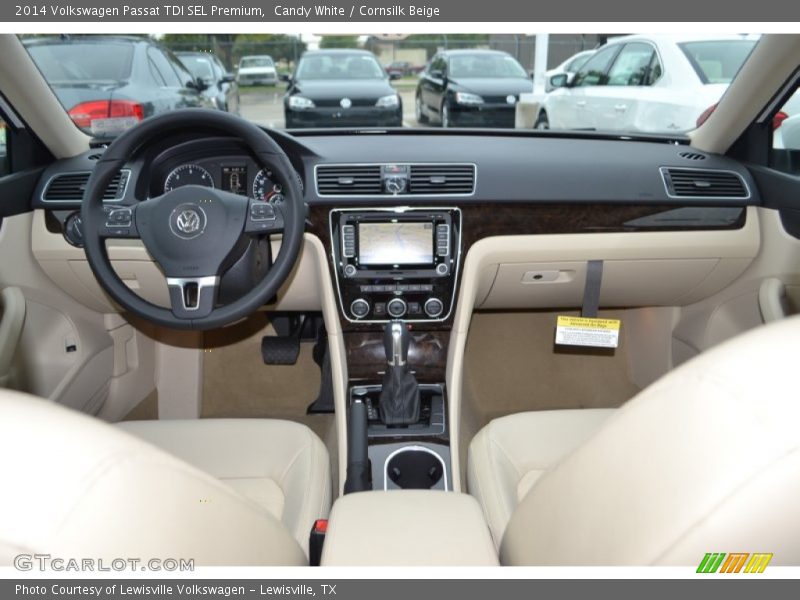 Candy White / Cornsilk Beige 2014 Volkswagen Passat TDI SEL Premium