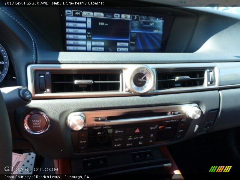 Nebula Gray Pearl / Cabernet 2013 Lexus GS 350 AWD