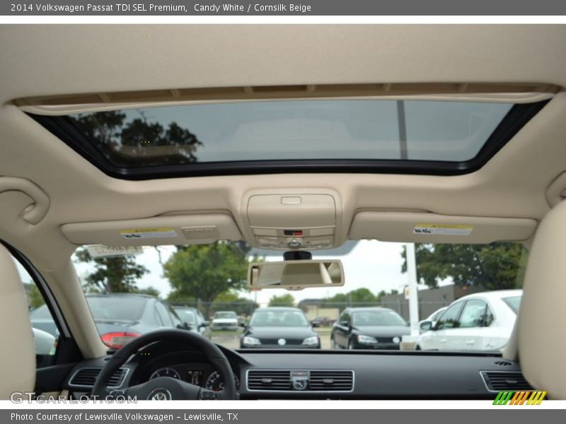 Candy White / Cornsilk Beige 2014 Volkswagen Passat TDI SEL Premium