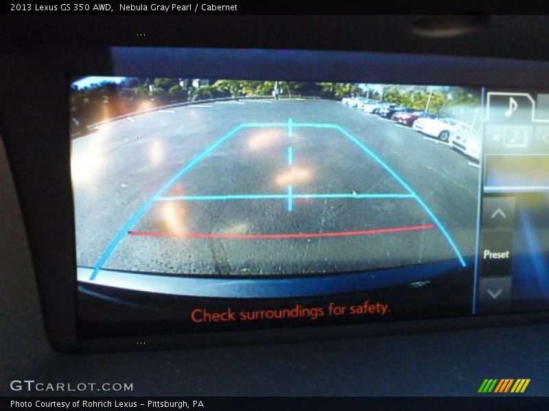 Nebula Gray Pearl / Cabernet 2013 Lexus GS 350 AWD