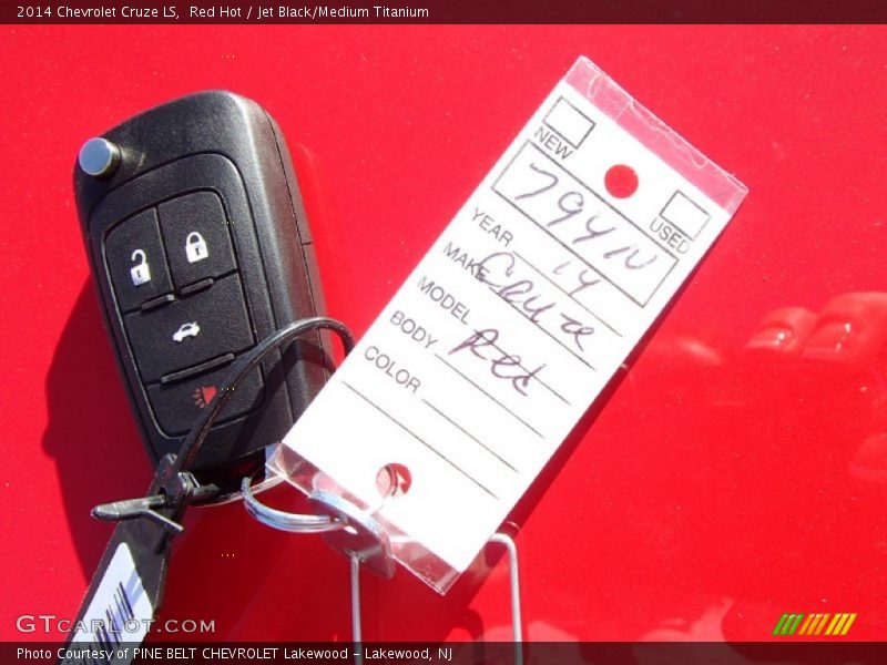 Red Hot / Jet Black/Medium Titanium 2014 Chevrolet Cruze LS