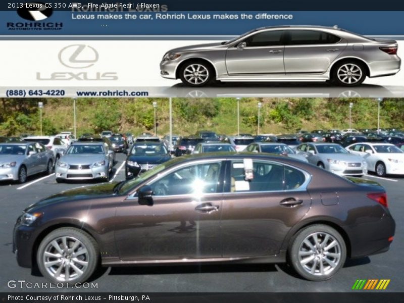 Fire Agate Pearl / Flaxen 2013 Lexus GS 350 AWD