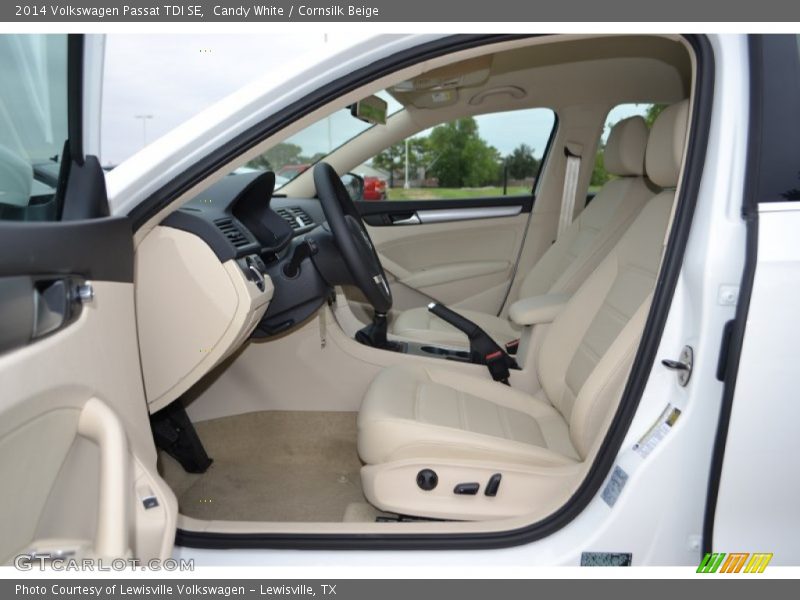 Candy White / Cornsilk Beige 2014 Volkswagen Passat TDI SE