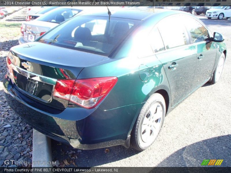 Rainforest Green Metallic / Jet Black/Medium Titanium 2014 Chevrolet Cruze LS