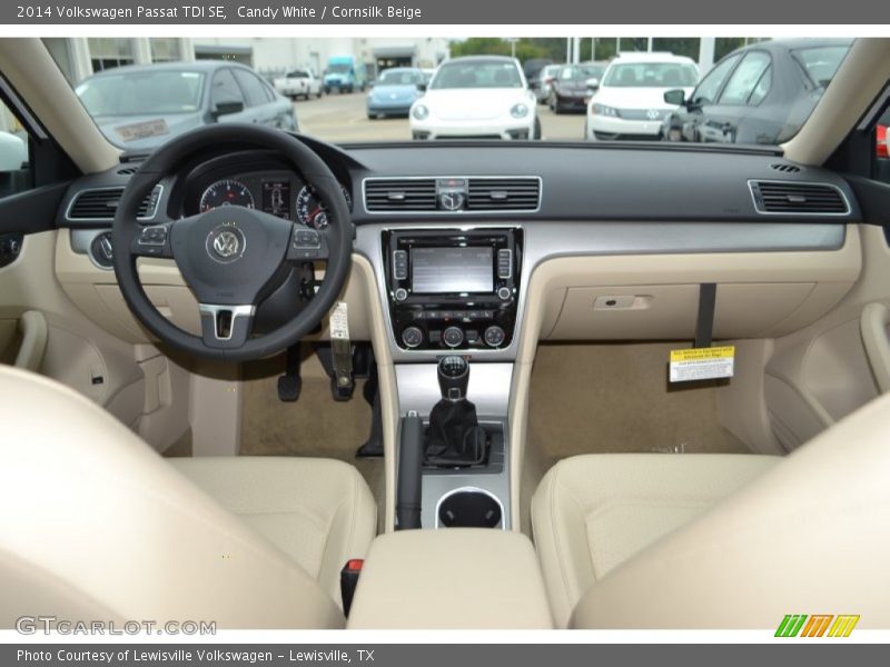 Candy White / Cornsilk Beige 2014 Volkswagen Passat TDI SE