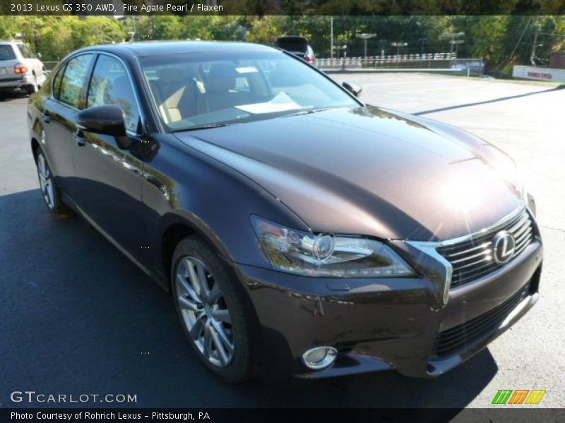 Fire Agate Pearl / Flaxen 2013 Lexus GS 350 AWD