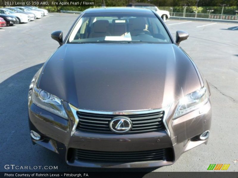 Fire Agate Pearl / Flaxen 2013 Lexus GS 350 AWD