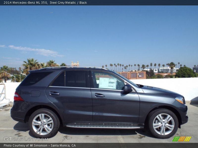Steel Grey Metallic / Black 2014 Mercedes-Benz ML 350