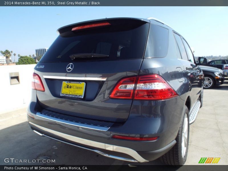 Steel Grey Metallic / Black 2014 Mercedes-Benz ML 350