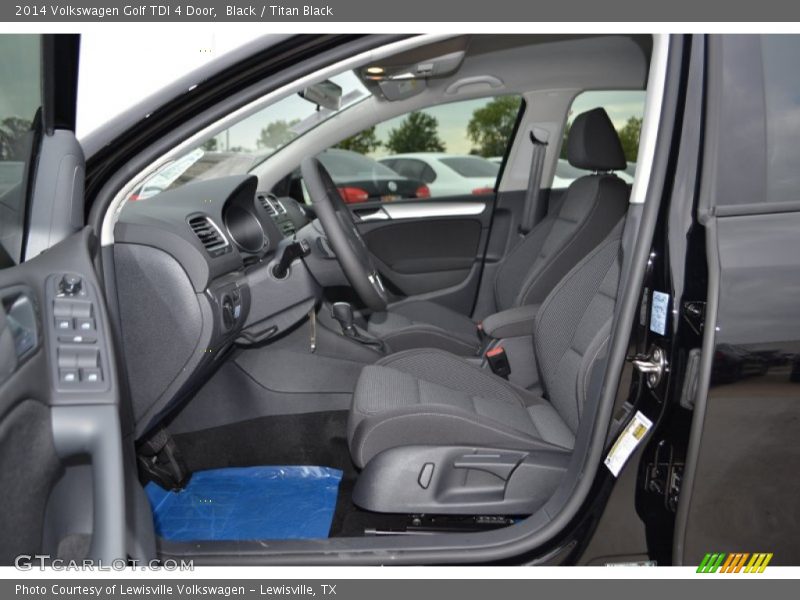  2014 Golf TDI 4 Door Titan Black Interior