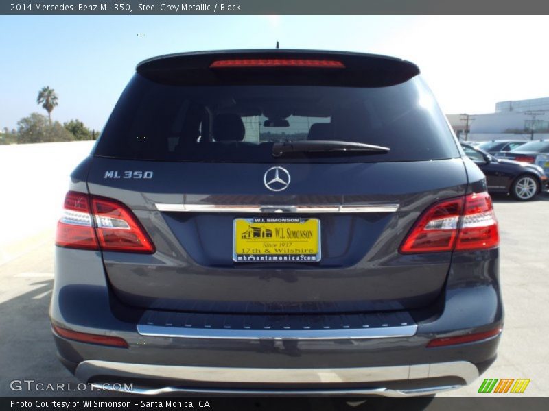 Steel Grey Metallic / Black 2014 Mercedes-Benz ML 350