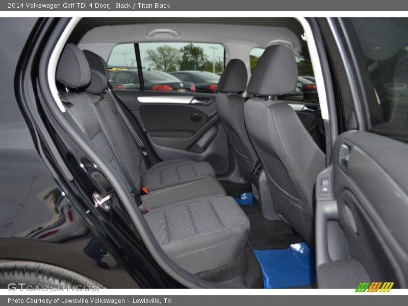 Rear Seat of 2014 Golf TDI 4 Door