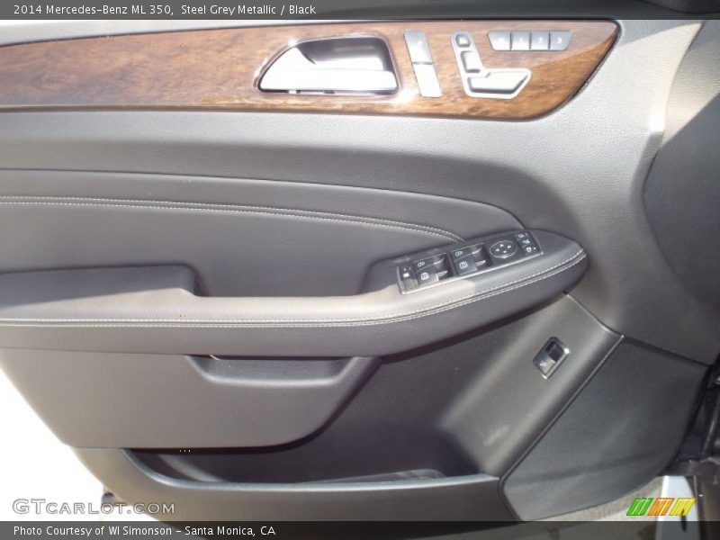 Steel Grey Metallic / Black 2014 Mercedes-Benz ML 350