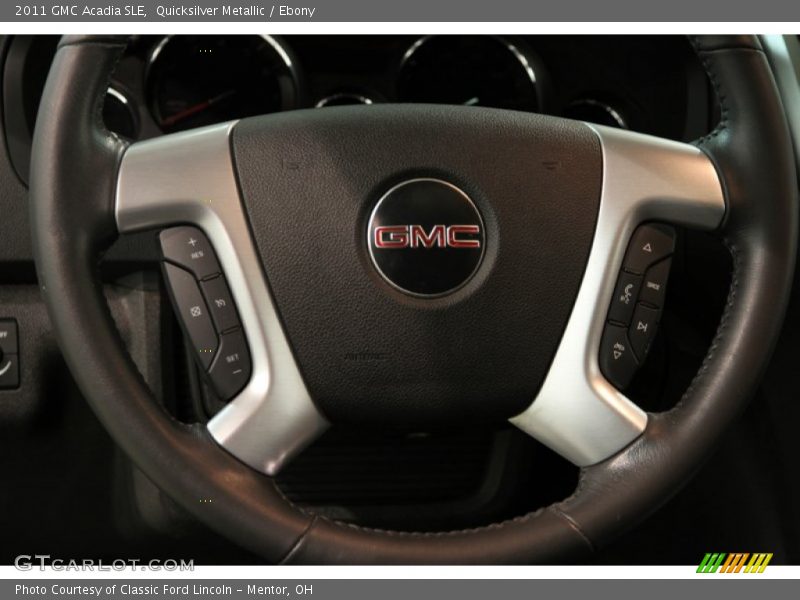 Quicksilver Metallic / Ebony 2011 GMC Acadia SLE