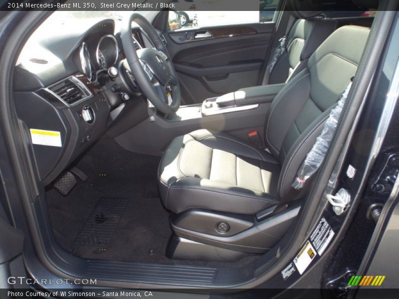 Steel Grey Metallic / Black 2014 Mercedes-Benz ML 350