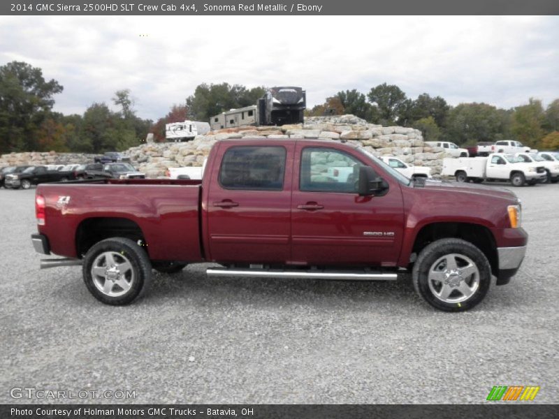 Sonoma Red Metallic / Ebony 2014 GMC Sierra 2500HD SLT Crew Cab 4x4