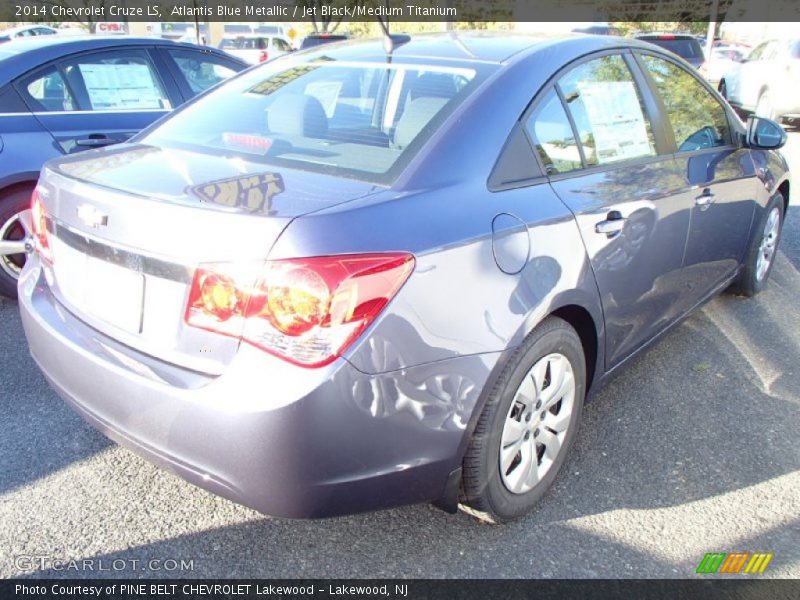 Atlantis Blue Metallic / Jet Black/Medium Titanium 2014 Chevrolet Cruze LS
