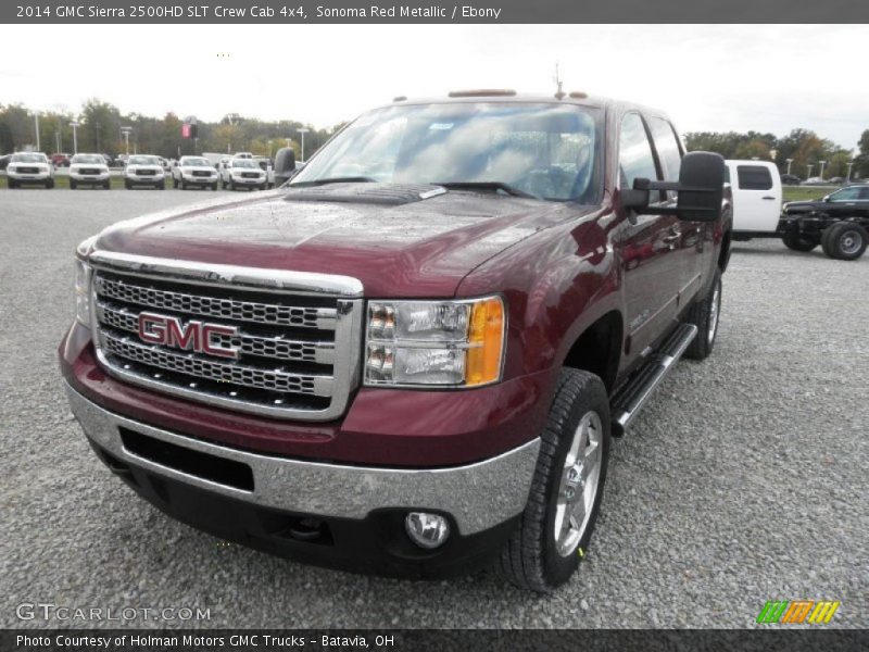 Sonoma Red Metallic / Ebony 2014 GMC Sierra 2500HD SLT Crew Cab 4x4