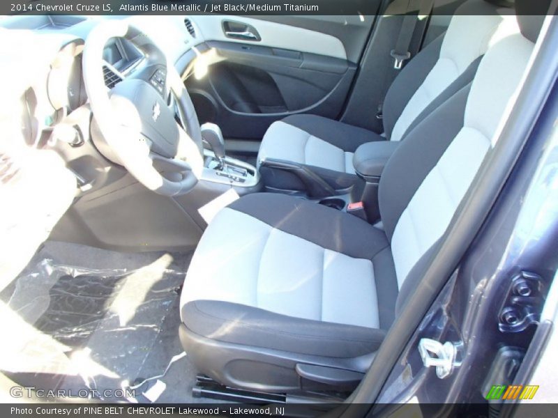 Atlantis Blue Metallic / Jet Black/Medium Titanium 2014 Chevrolet Cruze LS
