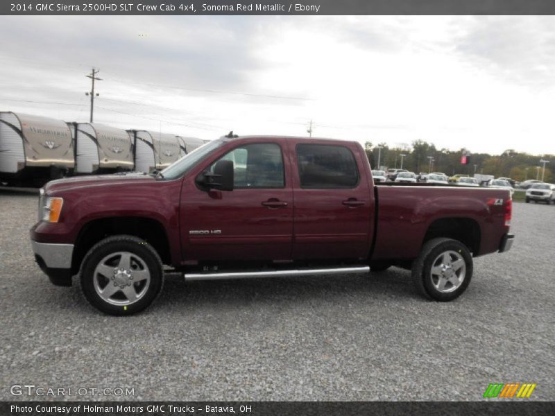Sonoma Red Metallic / Ebony 2014 GMC Sierra 2500HD SLT Crew Cab 4x4