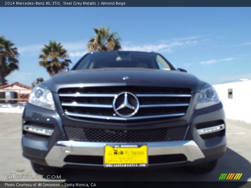 Steel Grey Metallic / Almond Beige 2014 Mercedes-Benz ML 350