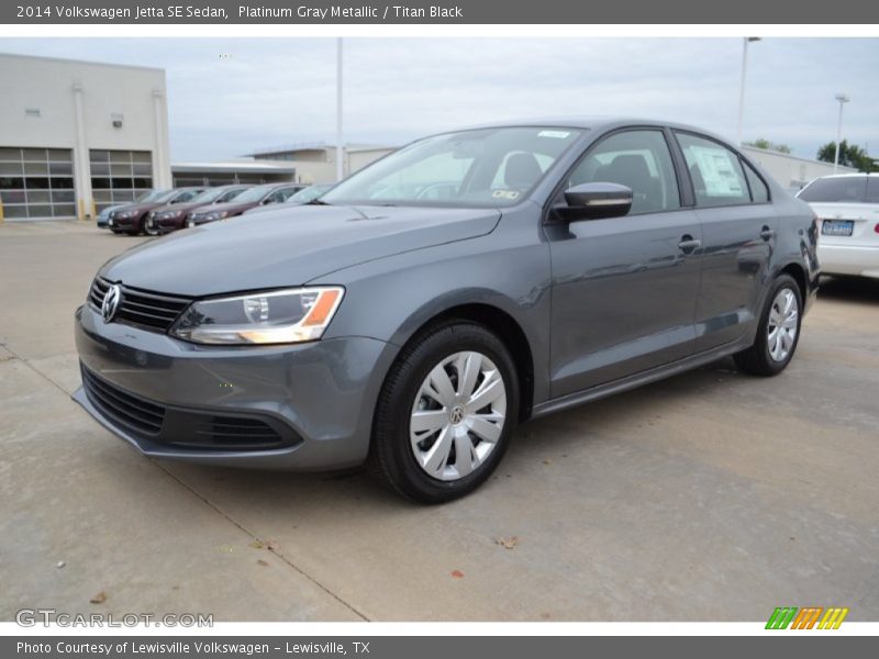 Platinum Gray Metallic / Titan Black 2014 Volkswagen Jetta SE Sedan