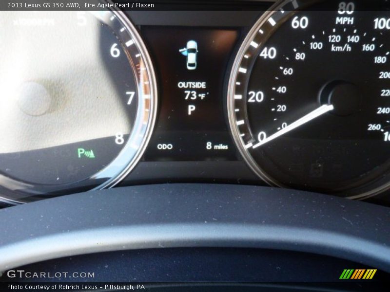 Fire Agate Pearl / Flaxen 2013 Lexus GS 350 AWD