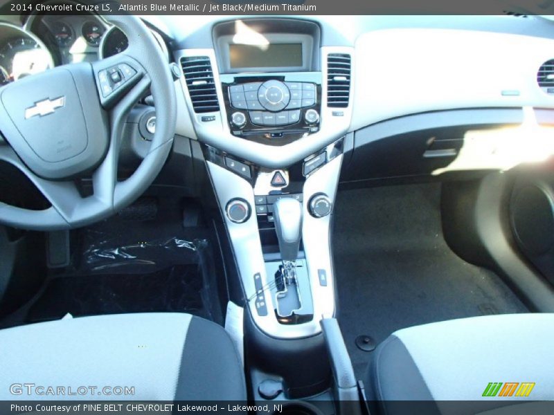 Atlantis Blue Metallic / Jet Black/Medium Titanium 2014 Chevrolet Cruze LS