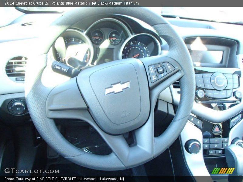 Atlantis Blue Metallic / Jet Black/Medium Titanium 2014 Chevrolet Cruze LS